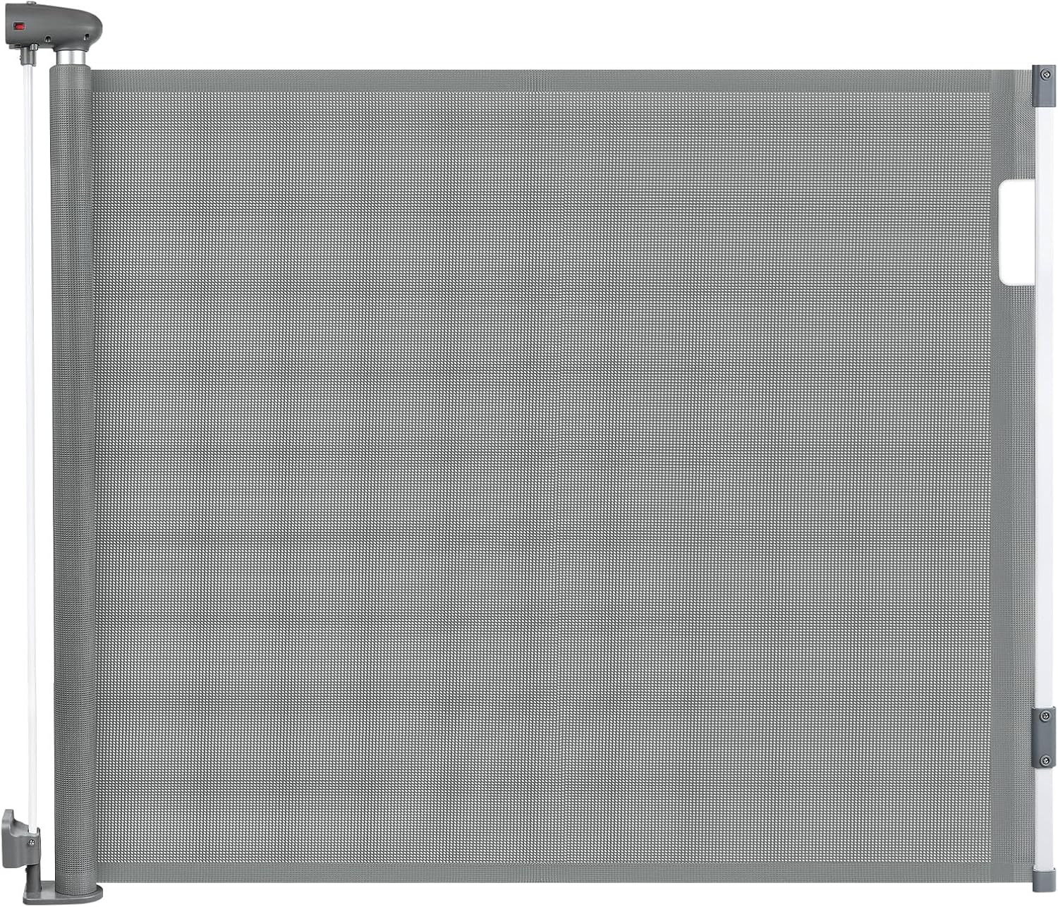 Puerta de seguridad retráctil para bebés, puerta de malla extensible para perros, puerta de seguridad para bebés de 0 a 180 cm para escaleras, interiores, exteriores, puertas y pasillos.